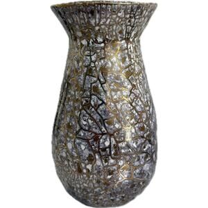 Michael Wainwright Pottery Crackle Vase Vintage – Handcrafted Ceramic Art Vase